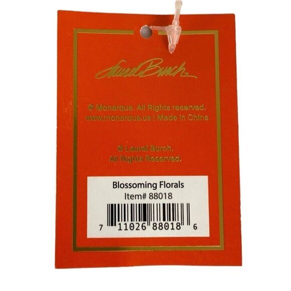 Monarque Signature Series Laurel Burch Blooming Florals Slim Crossbody Bag Purse - Picture 11 of 11